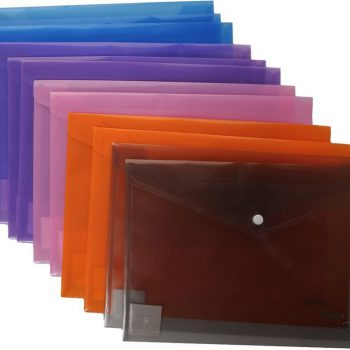 PVC obálka A4 s cvokom transparentná