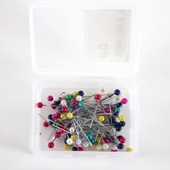 Špendlíky farebná hlava PVC, 100ks