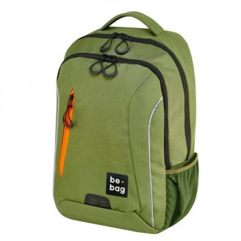 Školská taška be.bag 28x19x43 objem 18l zelený