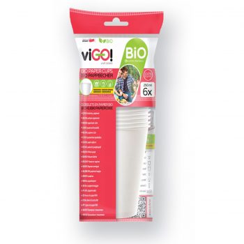BIO papierové poháre 250 ML