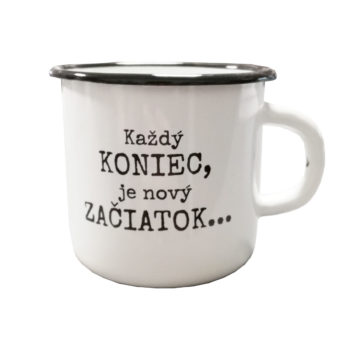 Smaltovaný hrnček s potlačou