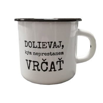 Smaltovaný hrnček s potlačou
